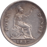 1837 FOURPENCE ( GVF ) - Fourpence - Cambridgeshire Coins