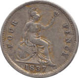 1837 FOURPENCE ( GVF ) - Fourpence - Cambridgeshire Coins