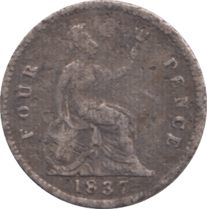 1837 FOURPENCE ( NF ) - Fourpence - Cambridgeshire Coins