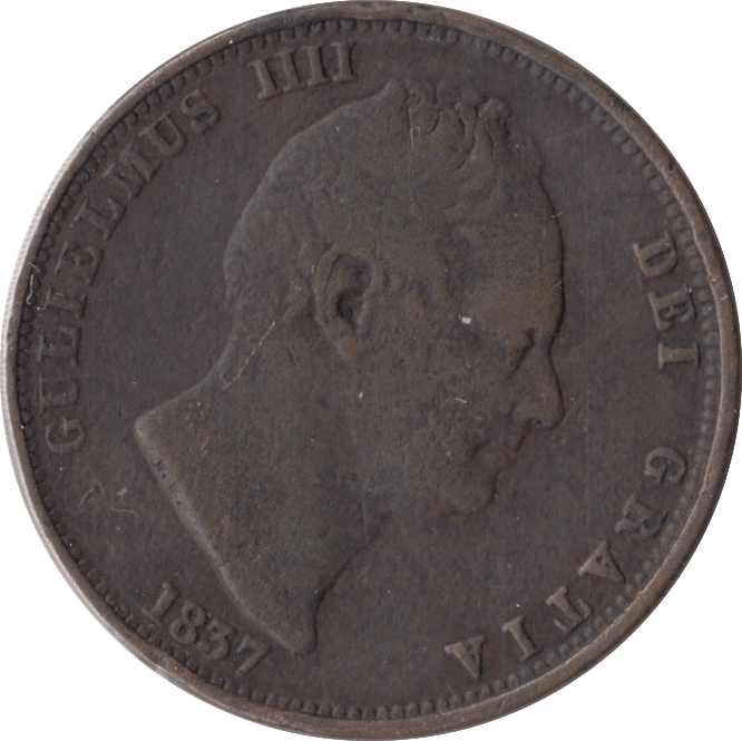 1837 HALFPENNY ( FINE ) - Halfpenny - Cambridgeshire Coins