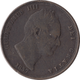 1837 HALFPENNY ( FINE ) - Halfpenny - Cambridgeshire Coins