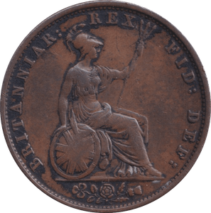 1837 HALFPENNY ( VF ) - Halfpenny - Cambridgeshire Coins