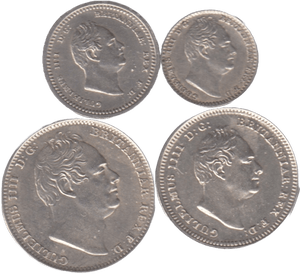 1837 MAUNDY SET WILLIAM IIII - Maundy Set - Cambridgeshire Coins