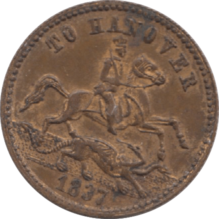 1837 TO HANOVER TOKEN - Token - Cambridgeshire Coins