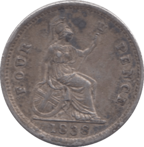 1838 FOURPENCE ( GVF ) - Fourpence - Cambridgeshire Coins