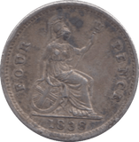 1838 FOURPENCE ( GVF ) - Fourpence - Cambridgeshire Coins