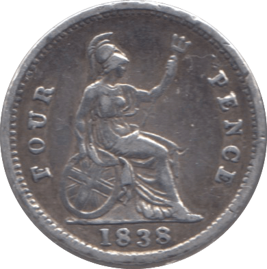 1838 FOURPENCE ( VF ) 9 - Fourpence - Cambridgeshire Coins