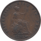 1838 HALF PENNY ( GVF ) - Halfpenny - Cambridgeshire Coins