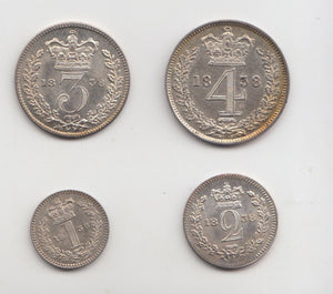 1838 MAUNDY SET VICTORIA - Maundy Set - Cambridgeshire Coins