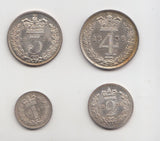 1838 MAUNDY SET VICTORIA - Maundy Set - Cambridgeshire Coins