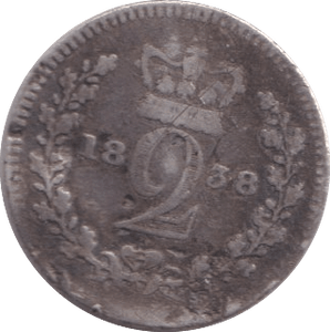 1838 MAUNDY TWOPENCE ( F ) - MAUNDY TWOPENCE - Cambridgeshire Coins