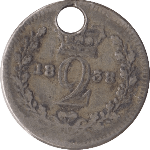 1838 MAUNDY TWOPENCE ( FAIR ) - MAUNDY TWOPENCE - Cambridgeshire Coins