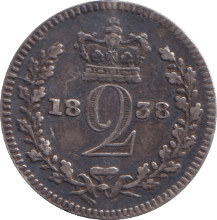 1838 MAUNDY TWOPENCE ( GF ) - Maundy Coins - Cambridgeshire Coins