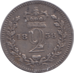 1838 MAUNDY TWOPENCE ( GVF ) 3 - Maundy Coins - Cambridgeshire Coins