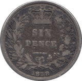 1838 SIXPENCE ( NF ) 3 - Sixpence - Cambridgeshire Coins