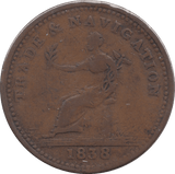 1838 TRADE AND NAVIGATION PENNY TOKEN - Token - Cambridgeshire Coins