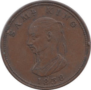 1838 UNOFFICIAL FARTHING TOKEN DALE END ( REF 273 ) - Token - Cambridgeshire Coins