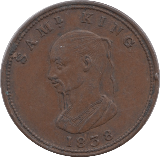 1838 UNOFFICIAL FARTHING TOKEN DALE END ( REF 273 ) - Token - Cambridgeshire Coins
