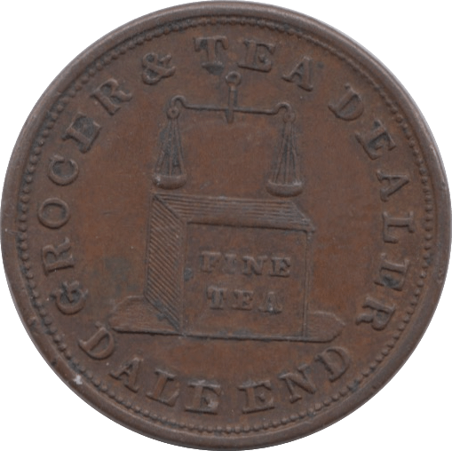 1838 UNOFFICIAL FARTHING TOKEN DALE END ( REF 273 ) - Token - Cambridgeshire Coins