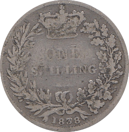 1838 SHILLING ( FAIR ) A - Shilling - Cambridgeshire Coins