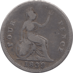 1839 FOURPENCE ( FAIR ) 8 - Fourpence - Cambridgeshire Coins