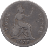 1839 FOURPENCE ( FAIR ) 8 - Fourpence - Cambridgeshire Coins