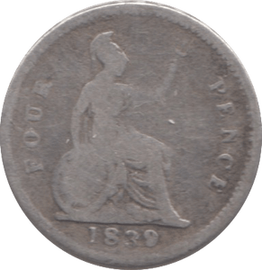 1839 FOURPENCE ( FAIR ) 9 - Fourpence - Cambridgeshire Coins