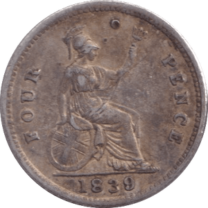 1839 FOURPENCE ( VF ) - Fourpence - Cambridgeshire Coins