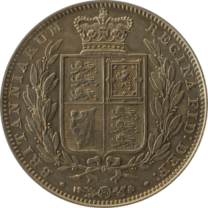 1839 HALFCROWN ( EF ) PLAIN EDGE PROOF WW RELIEF RATED R4 SCARCE - HALFCROWN - Cambridgeshire Coins