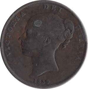 1839 ISLE OF MAN PENNY - WORLD COINS - Cambridgeshire Coins