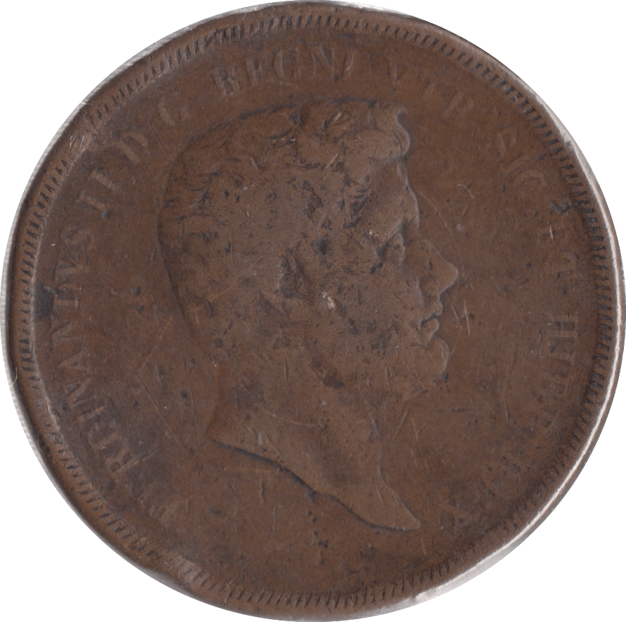 1839 ITALY 10 TORNESI - WORLD COINS - Cambridgeshire Coins