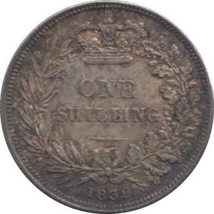 1839 SHILLING ( EF ) 2 - Shilling - Cambridgeshire Coins