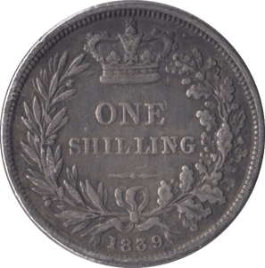1839 SHILLING ( FINE ) - Shilling - Cambridgeshire Coins