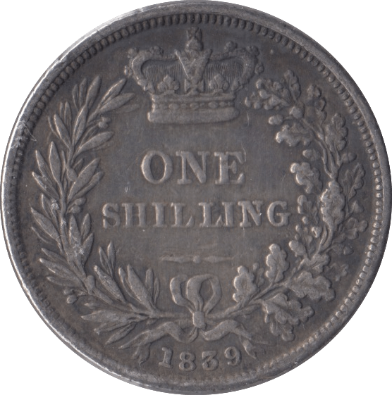 1839 SHILLING ( FINE ) - Shilling - Cambridgeshire Coins
