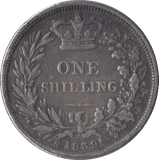 1839 SHILLING ( FINE ) - Shilling - Cambridgeshire Coins