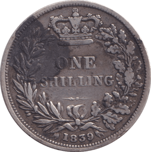 1839 SHILLING ( FINE ) - Shilling - Cambridgeshire Coins