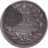 1839 SHILLING ( FINE ) - Shilling - Cambridgeshire Coins