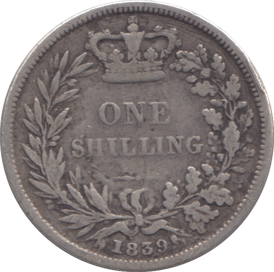 1839 SHILLING ( NF ) - Shilling - Cambridgeshire Coins