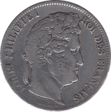 1839 SILVER 5 FRANCS FRANCE - SILVER WORLD COINS - Cambridgeshire Coins
