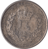 1839 SILVER THREE HALF PENCE ( UNC ) - Three Half Pence - Cambridgeshire Coins
