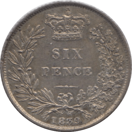 1839 SIXPENCE ( EF ) - Sixpence - Cambridgeshire Coins