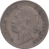 1839 WURTTEMBERG SILVER ONE GULDEN - SILVER WORLD COINS - Cambridgeshire Coins