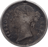 1840 EAST INDIA COMPANY QUARTER RUPEE ( HOLED ) - WORLD SILVER COINS - Cambridgeshire Coins
