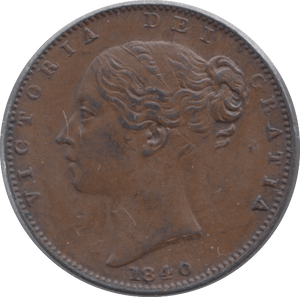 1840 FARTHING ( AUNC ) 2 - Farthing - Cambridgeshire Coins