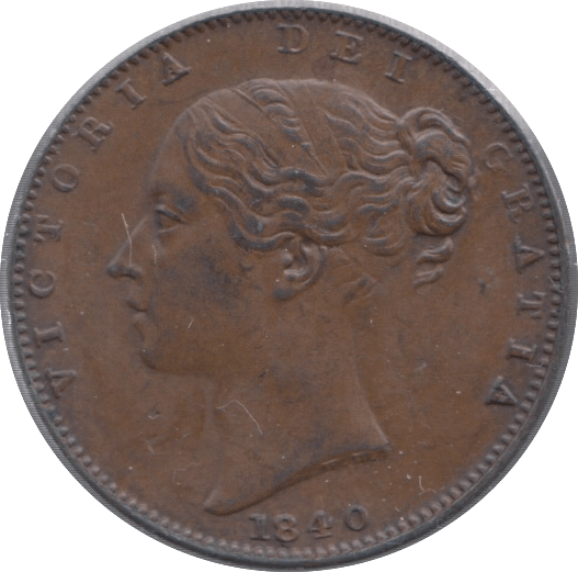 1840 FARTHING ( AUNC ) 2 - Farthing - Cambridgeshire Coins