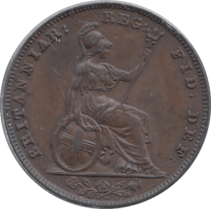 1840 FARTHING ( AUNC ) 2 - Farthing - Cambridgeshire Coins