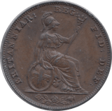 1840 FARTHING ( AUNC ) 2 - Farthing - Cambridgeshire Coins