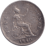 1840 FOURPENCE ( GF ) - Fourpence - Cambridgeshire Coins
