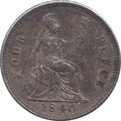 1840 FOURPENCE ( GVF ) - Fourpence - Cambridgeshire Coins