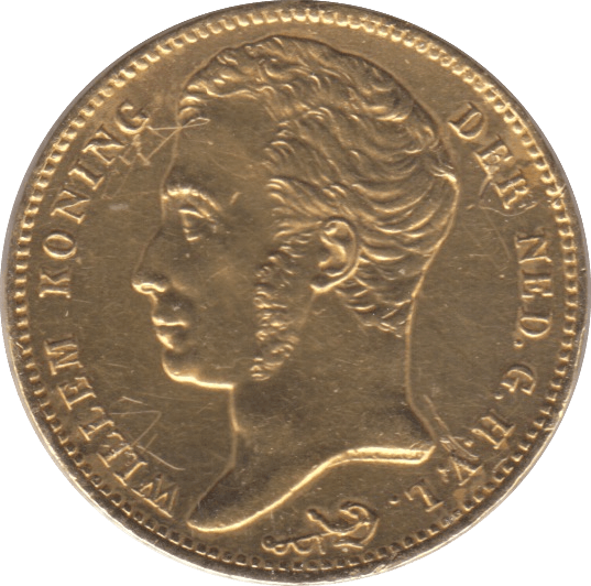 1840 GOLD 10 GUILDER NETHERLANDS - Gold World Coins - Cambridgeshire Coins